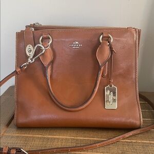 Coach Smith Crossbody Leather Satchel